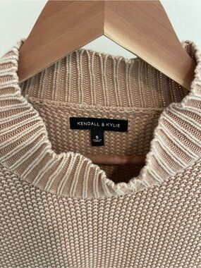 Kendall & Kylie Dusty Blush Knit Pullover